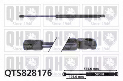 QUINTON HAZELL qts828176 -  Газовая пружина, крышка багажник